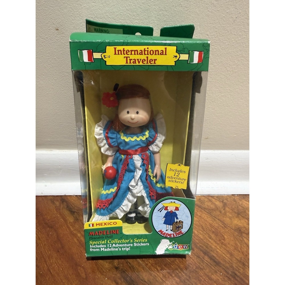 Vintage Eden 2000 Madeline Mexico Doll International Traveler 8" Doll New In Box